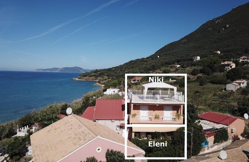 Skala Apartment | Holiday apartment directly at the sea, fantastic sea view | Paramonas, Corfu