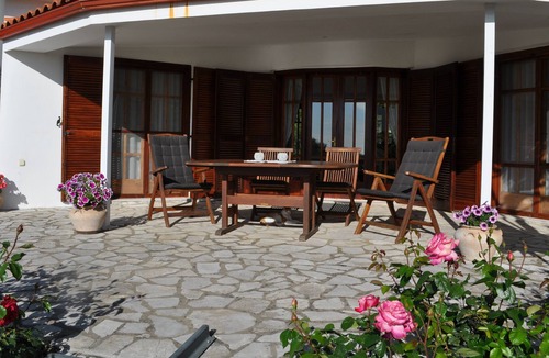Igoumenitsa House | Holiday idyll in an olive grove, Mediterranean nature with a view of the sea and mountains.