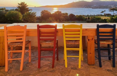 Gourna Cottage | House facing the sea with 5,000 m² garden, swimming pool and unforgettable sunsets.