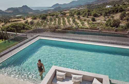 Agios Vasileios Villa | Hue Luxury Villa, with Pool, Gym, Sauna & SeaViews