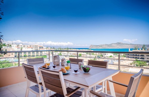 Agia Marina Villa | Lavender Villas III (incredible view 200m from the sandy beach of Ag. Marina)