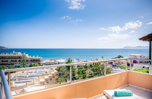 Agia Marina Villa | Lavender Villas III (incredible view 200m from the sandy beach of Ag. Marina)