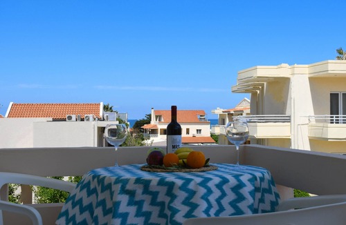 Agia Apartment | Litinas Apartment 1 with pool & balcony with pool view
