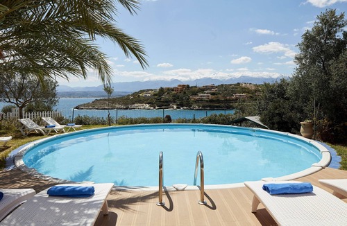 Marathi Villa | LONGOBARDI FULL SEA VIEW Front Villa Chania Marathi