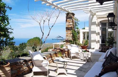 Kea Villa | Luxurious 700sq meters Villa with a swimming pool and a stunning sea view.