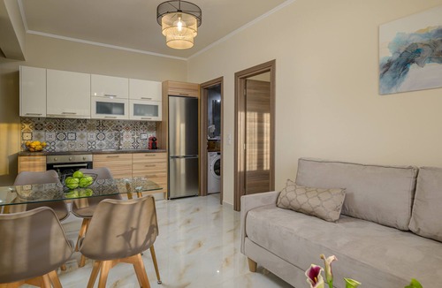 Ammoudia Apartment | Luxurious two bedroom family apartment with kitchen and balcony