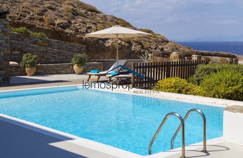 Kea Villa | Luxurious villa with a swimming pool, sea view & direct access to the sea