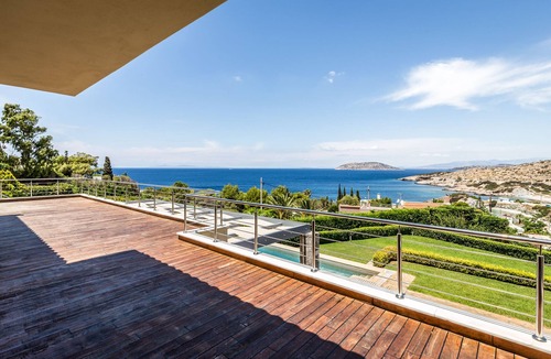 Palaia Fokaia House | Luxury accommodation near Sounio with panoramic sea views and private parking.