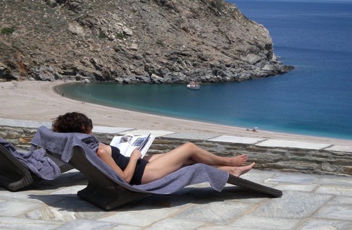 Andros Villa | Luxury Andros Suites | Beautiful Suite with Side Sea View | Zorkos