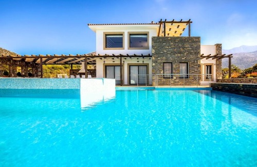 Kounelion Villa | Luxury Villa Isabella with private pool and panoramic sea views, Sisi, Crete