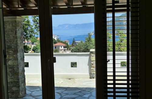 Skopelos Villa | Luxury Villa Near Village Centre In Green Land/Trees/Amazing Open Sea w/Port Vi