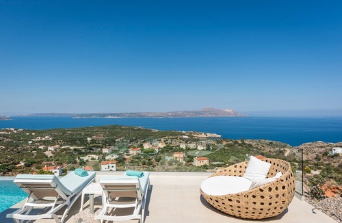 Chania Villa | Magnificent Crete Villa | Villa Opulent Horizon | 5 Bedrooms | Spacious Terrace.