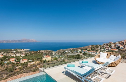 Chania Villa | Magnificent Crete Villa | Villa Opulent Horizon | 5 Bedrooms | Spacious Terrace.