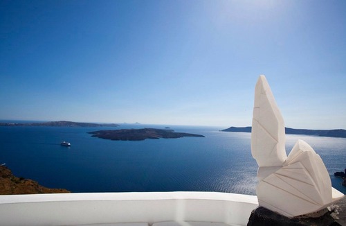 Firostefani Villa | Magnificent Santorini Villa | 3 Bedrooms | Villa Bacchus | Private heated pool.