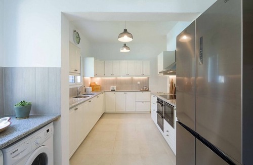 Barbati Villa | Majestic Beach Front Villa, 10 mins walk to Barbati Village, A/C, Private Pool, Sea Front Patios!