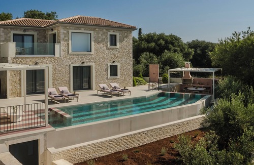 Antipata Villa | Majestic Stone Villa, Sea View Private Pool