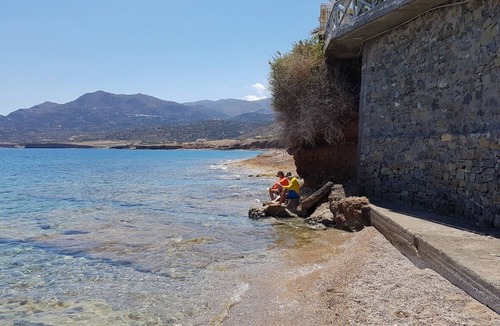 Mochlos Villa | Mochlos Beach Villa Seafront 3-bedroom villa in enchanting Mochlos