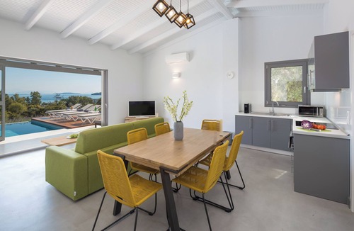 Dassia Villa | Modern guest house with private pool and fantastic views to the beach