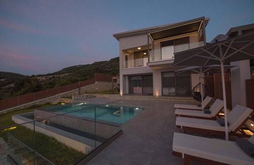 Meganisi Villa | Mrs Grey luxury villa is a modern with its own private beach