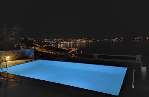 Agios Stefanos Villa | Mykonian Luxury Villa Azure w Sea View and Pool
