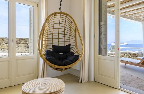 Mykonos House | Mykonos Supreme Town House - Amazing Views, Pool, Private Jacuzzi & Parking -2BR