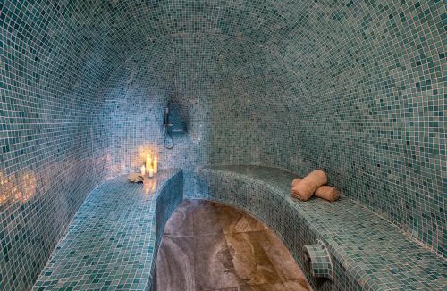 Messaria Villa | Mystagoge cave pool/jacuzzi, cellar and hammam