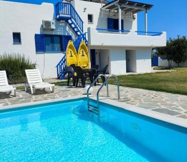 Makrigialos Villa | Navy Greece Villa with swimming pool & sea view