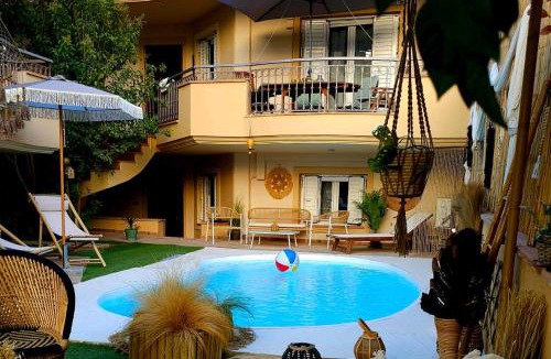 Lagonissi Villa | Nefeli Family House2" Modern Villa with Swimming Pool