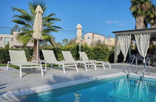 Pefkochori Villa | Ocean Private Villas - Villa Calypso - private heated pool/jacuzzi/barbecue