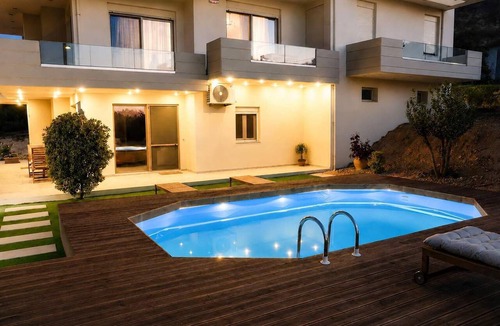 Malevizi Apartment | Olive & Raki Luxury Pool Villa, Crete Garden Oasis