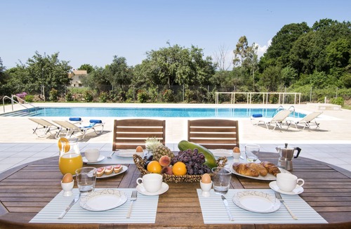 Petaleia Villa | Peaceful 9 guest villa with extra-large pool, just 1 min walk from the beach