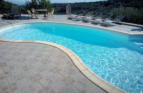 Nea Kydonia Villa | Peaceful and private family villa, big pool, wellness, views of sea and mountain