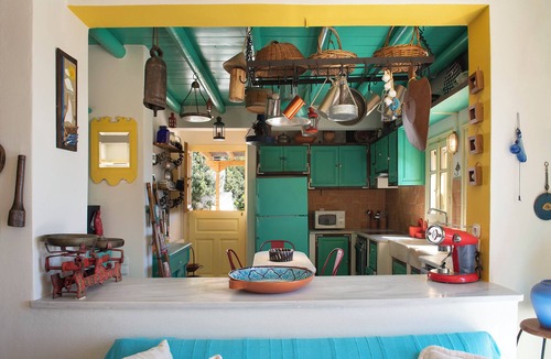 Ydrousa House | Peaceful Cycladic Villa, Andros, Large Pool, Aegean Views, 5 mins from the port