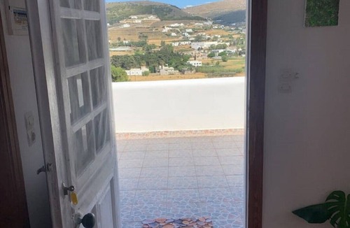 Krotiri Apartment | Penthouse studio overlooking Paroikia Bay!