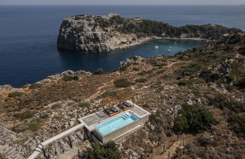 Faliraki Villa | Pristine Seaview Villa , with 5-Star Resort Access