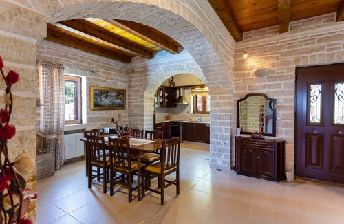 Geropotamos Villa | Private stone built villa with a huge pool!