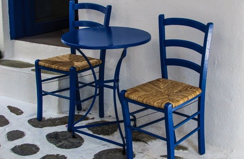 Exo Gonia Villa | Quaint Santorini Villa | Blue House | 1 Bedroom | Perfect Romantic Couples.