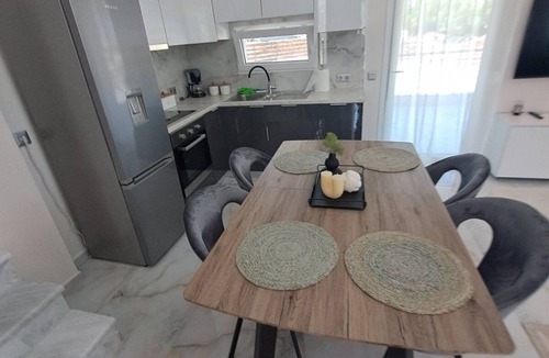 Pefkochori Villa | Quiet luxury villa with private Pool BBQ area & Pergolan