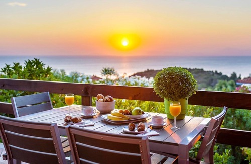 Lavreotiki Villa | R 1302 Anker Red Villa With Safe Deposit Box, Sea view & Sofa Bed