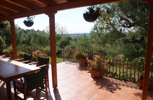 Zakharo Villa | Renovated traditional farmhouse overlooking the sea 400 olive trees.