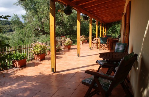 Zakharo Villa | Renovated traditional farmhouse overlooking the sea 400 olive trees.
