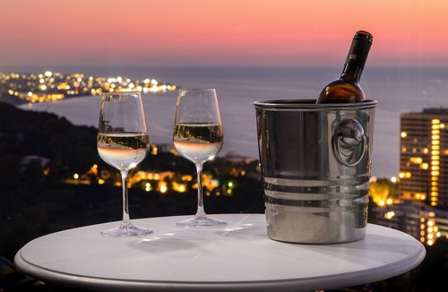 Petaloudes Apartment | Rhodes Skyline Suite with out Door Jacuzzi Sea View