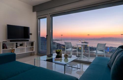Petaloudes Apartment | Rhodes Skyline Suite with out Door Jacuzzi Sea View A2