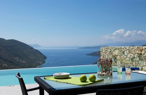 Fternon Villa | Romantic Villa Gialos over Mikros Gialos