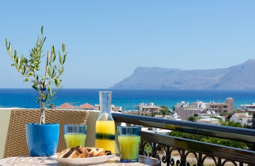 Kissamos Apartment | Rose Residence, luxury apartment-rooftop terrace with panoramic sea views