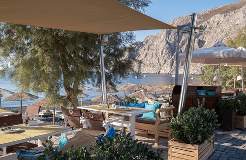 Kamari Apartment | Santorini Crystal Blue