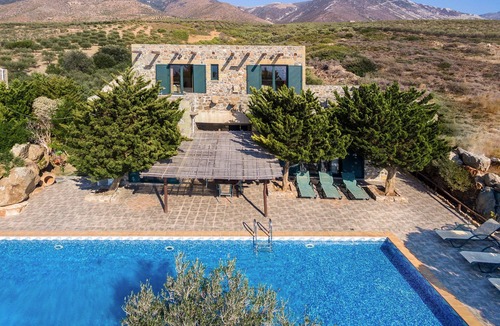 Livadia Villa | Sea Views Villa Lefkothea w/Private Pool for Families, Children Area & Sea view