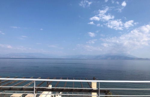 Derveni Apartment | Seafront apartment with swimming pool. Breathtaking views!