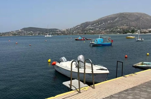 Palaia Fokaia Apartment | Seafront Penthouse Stunning Views Massive Balconies