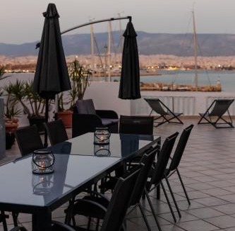 Mikrolimano Villa | Seaside Grey Pearl Villa